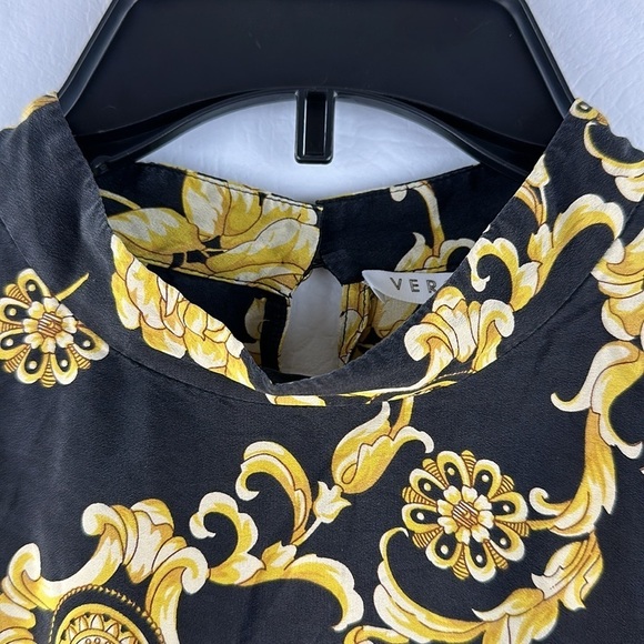 Veronica Beard Amile Long Sleeve Rushed Silk Dress, 4 - Picture 7 of 9